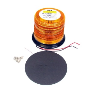 Led Strobe Cab Light  163 mm Diameter x 118 mm Hight - Colored - Amber | F235282